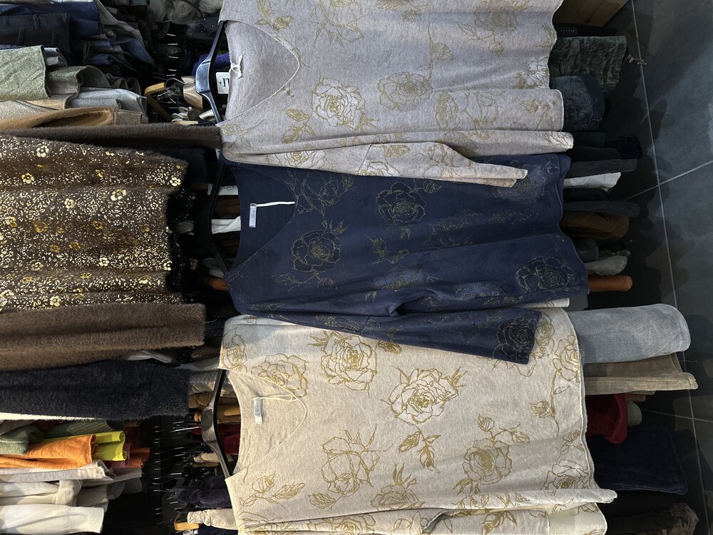 Gül Desen Yaldızlı Kazak