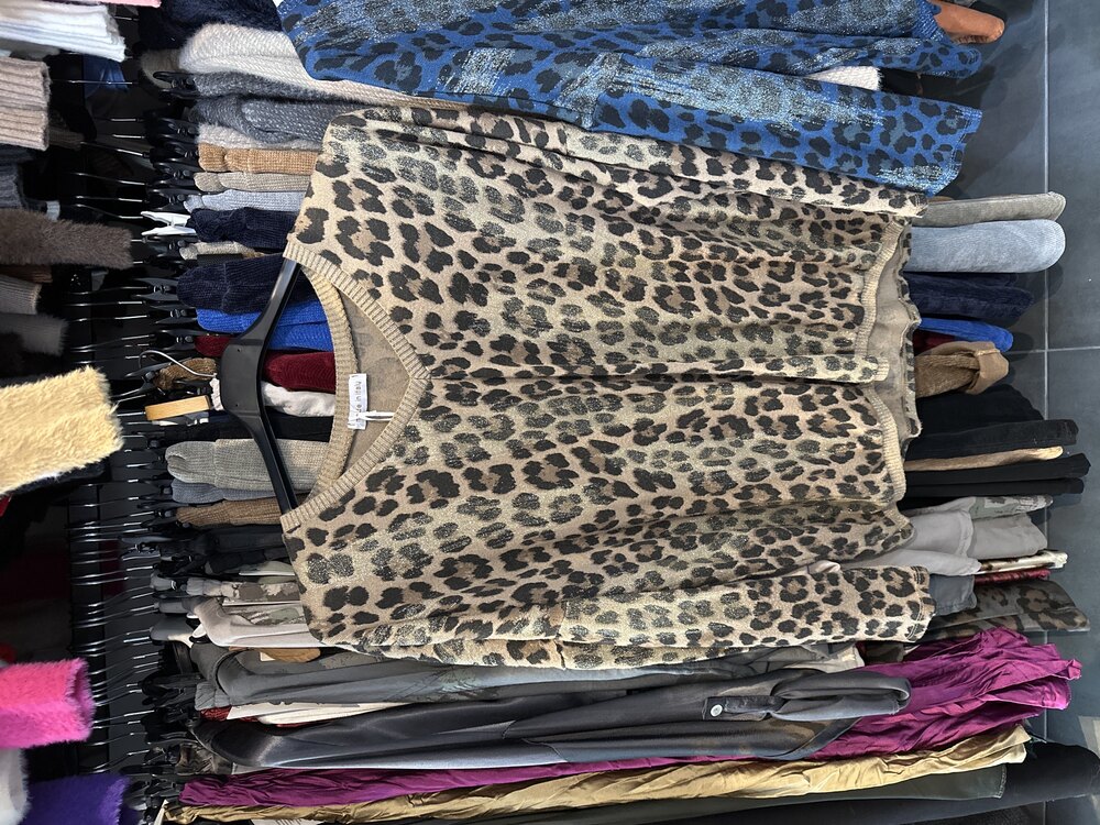 Sim Detay Leopar Blus