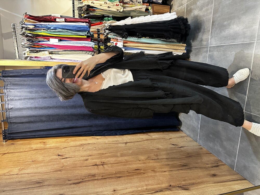 Şalvar Model Keten Bol Pantolon