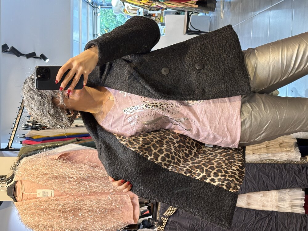İçi Leopar Ceket
