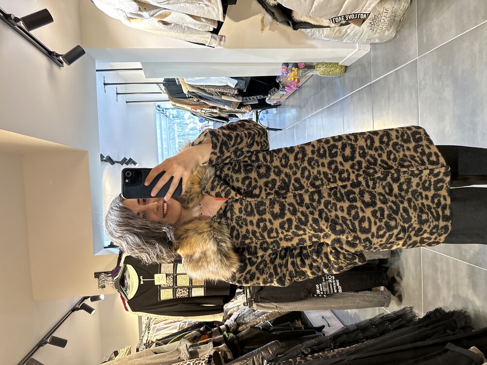 Leopar Kürklü Kaban 