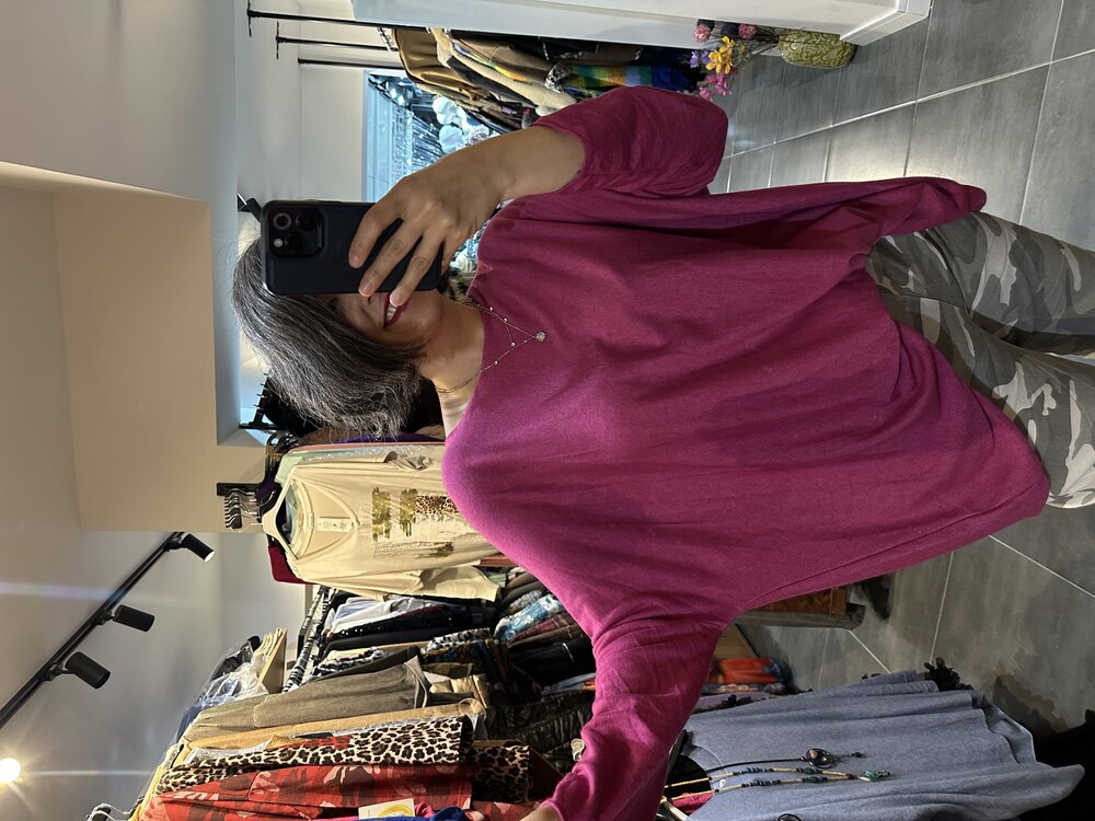 Kolyeli Angora Oversize Bluz