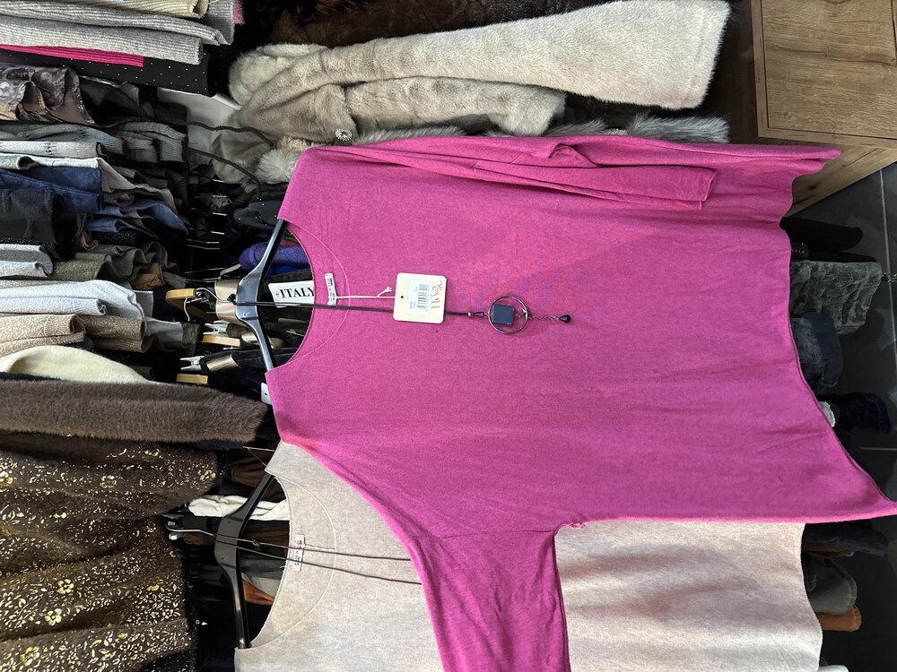 Angora Kolyeli Oversize Bluz