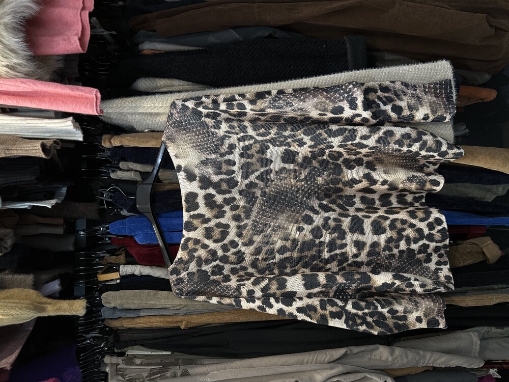 Leopar Simli Merserize Triko