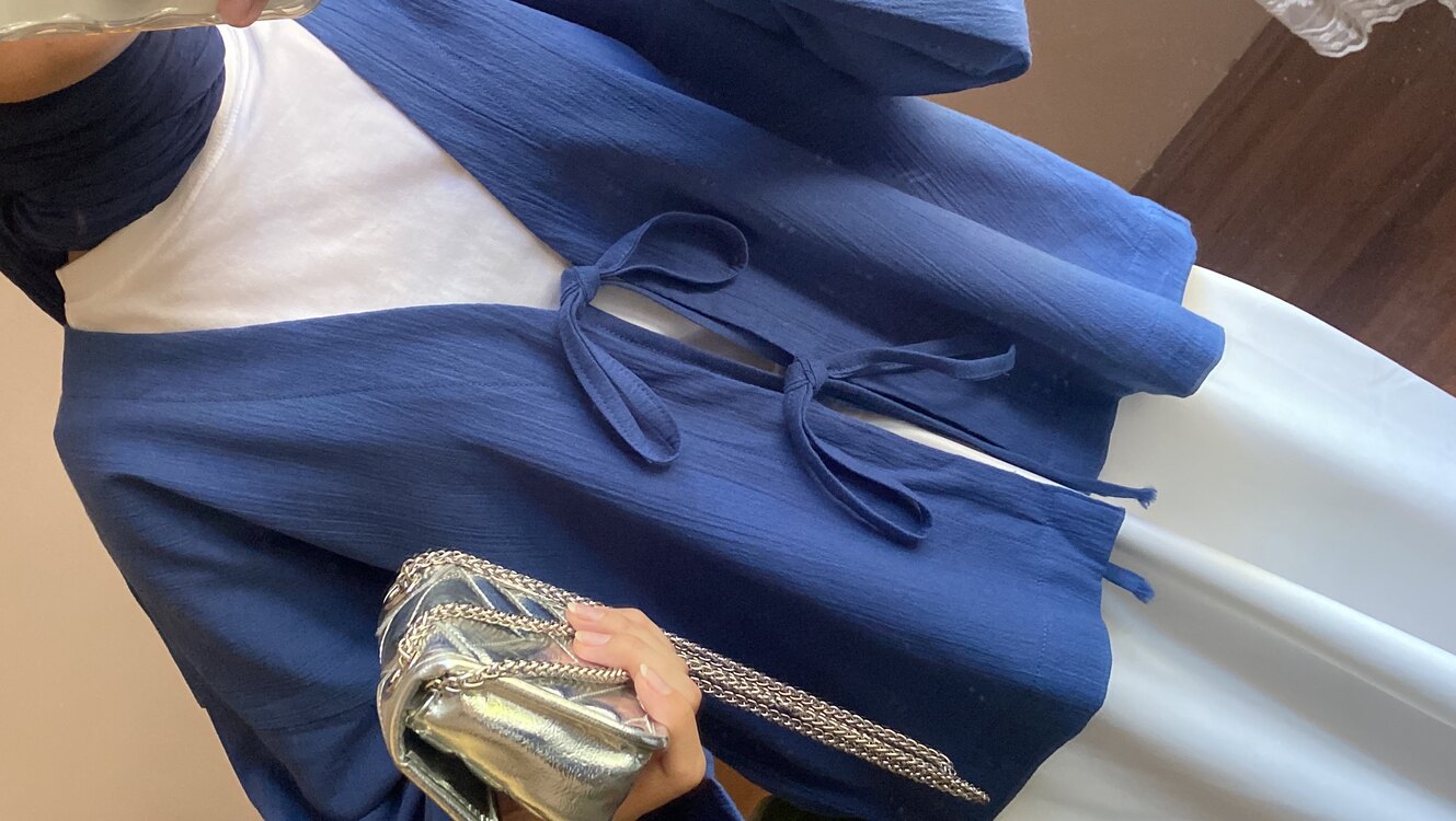 Blue Mini Kimono