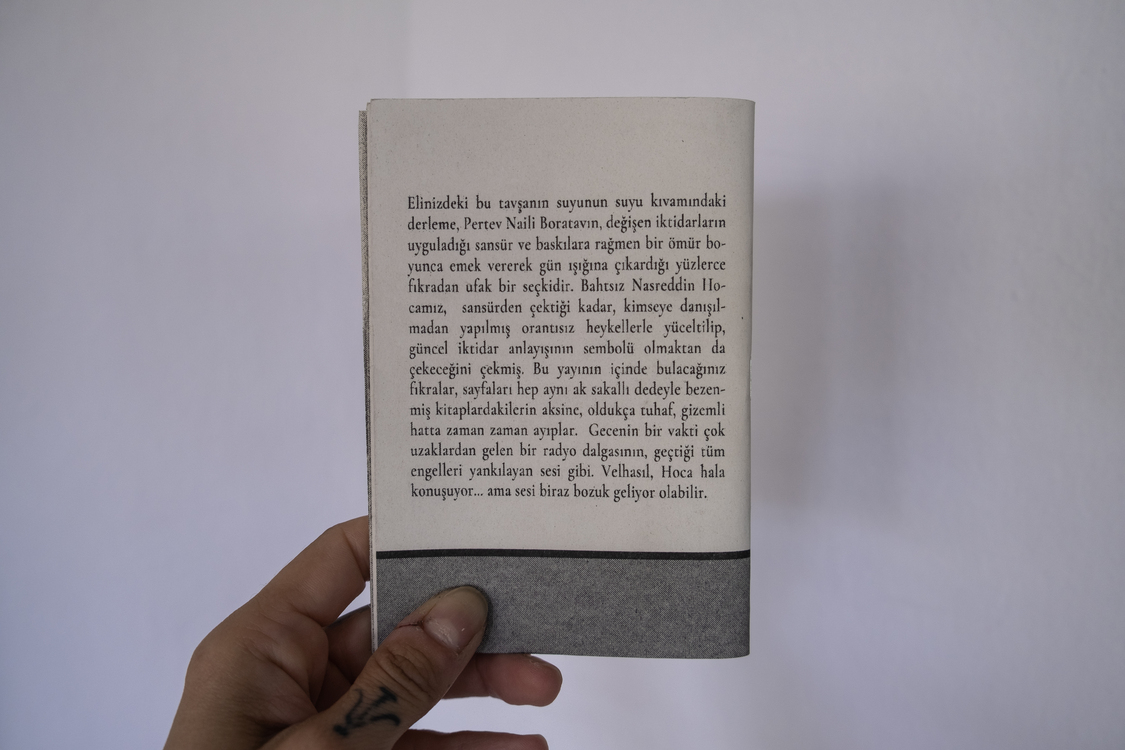 Nasıl Bilirdiniz? Nasreddin Hoca'nın Sansürlenmiş Fıkraları (rizografi baskı), Efe Levent