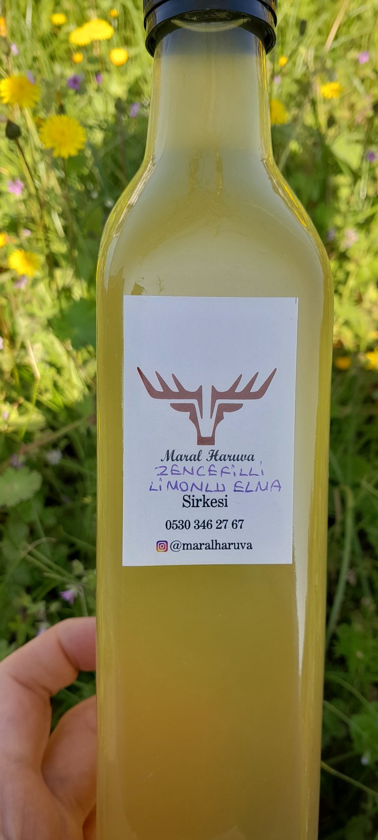 Zencefilli Limonlu Elma Sirkesi