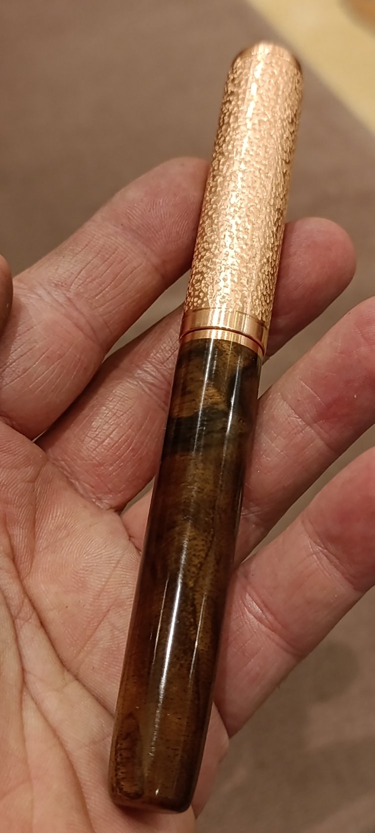 bakır ve ceviz ağacı bespoke kalem