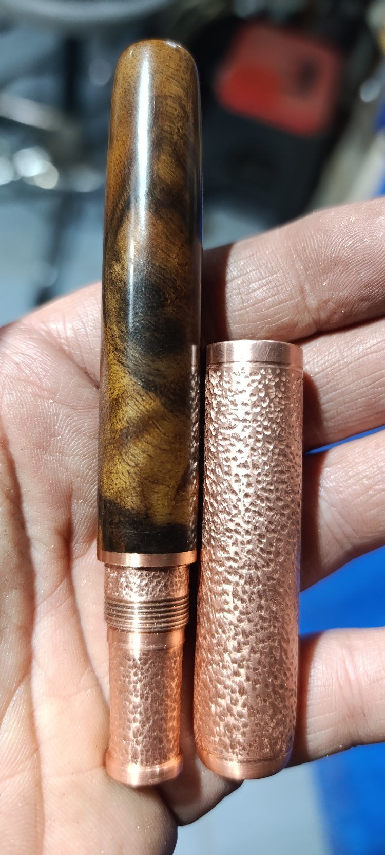 bakır ve ceviz ağacı bespoke kalem