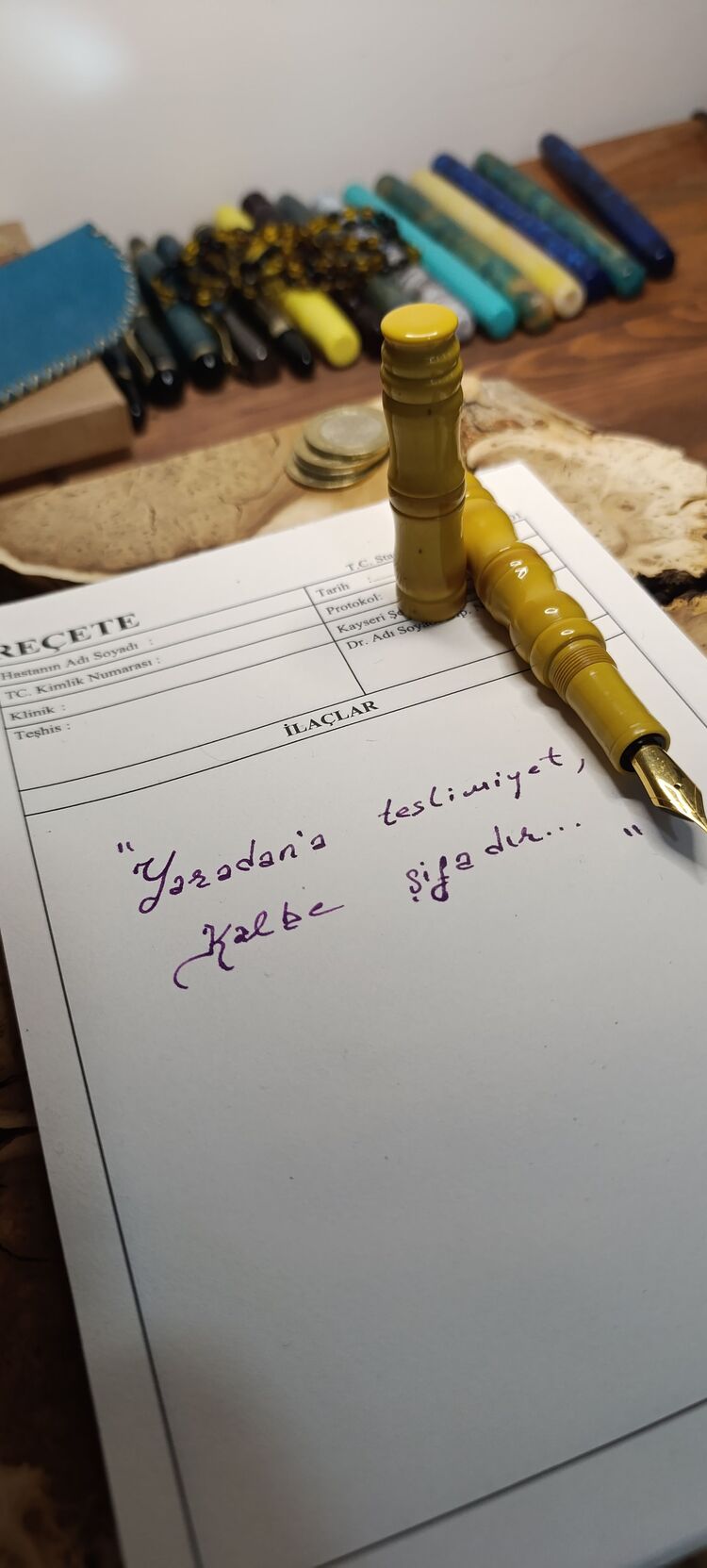 vintage malzeme  özel dolmakalem 