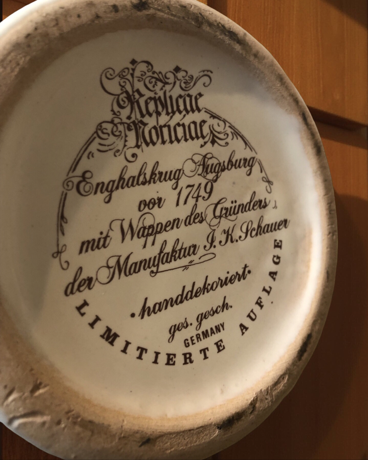 1749 Öncesi Augsburg Esintisi – Alman El Dekoru Sürahi