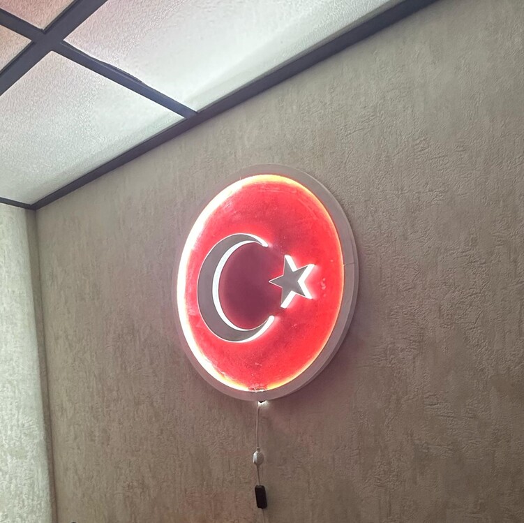 Işıkla Gelen Gurur - Kablolu LED Türk Bayrağı Tablosu