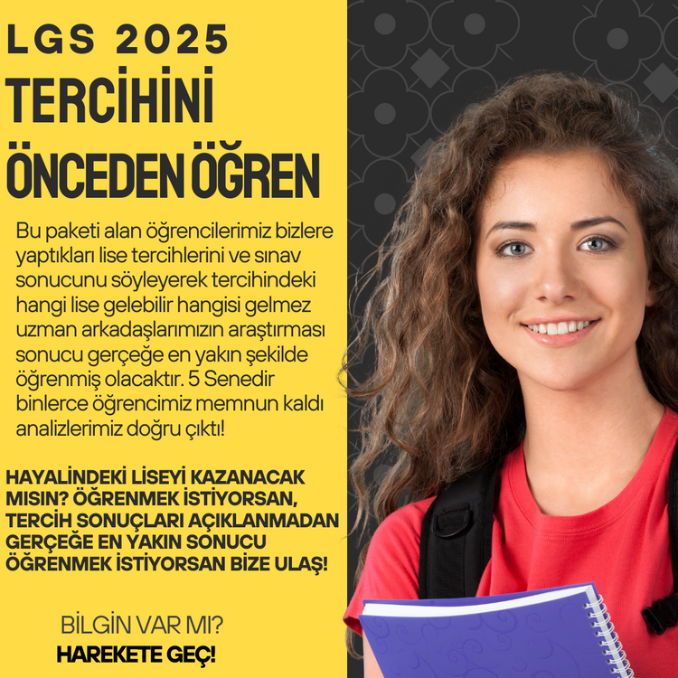 LGS 2025 TERCİH SONUCU ÖĞREN! HANGİ LİSEYİ KAZANACAKSIN ÖĞREN