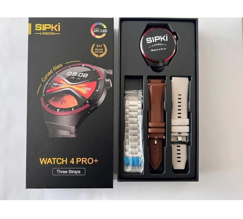 Sıpki Watch 4 Pro+ Plus Super Amoled Ekran Akıllı Saat