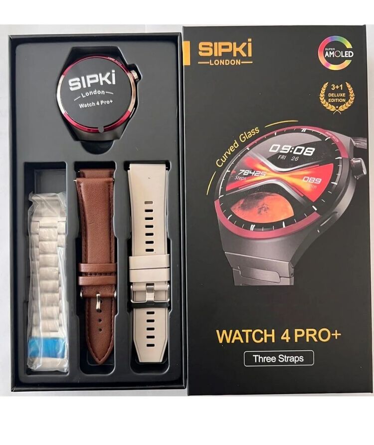 Sıpki Watch 4 Pro+ Plus Super Amoled Ekran Akıllı Saat