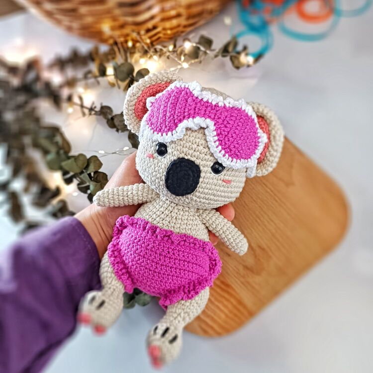 Uykucu Koala (Fuşya)