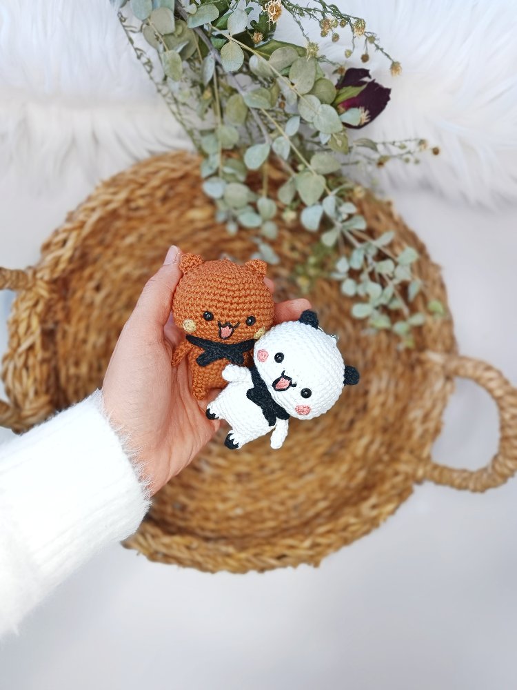 Amigurumi Bubu Dudu Çift Anahtarlık