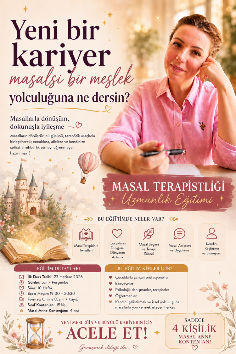 ONLINE MASAL TERAPİSTLİĞİ UZMANLIĞI (23 Haziran - 27 Agustos 2026) 