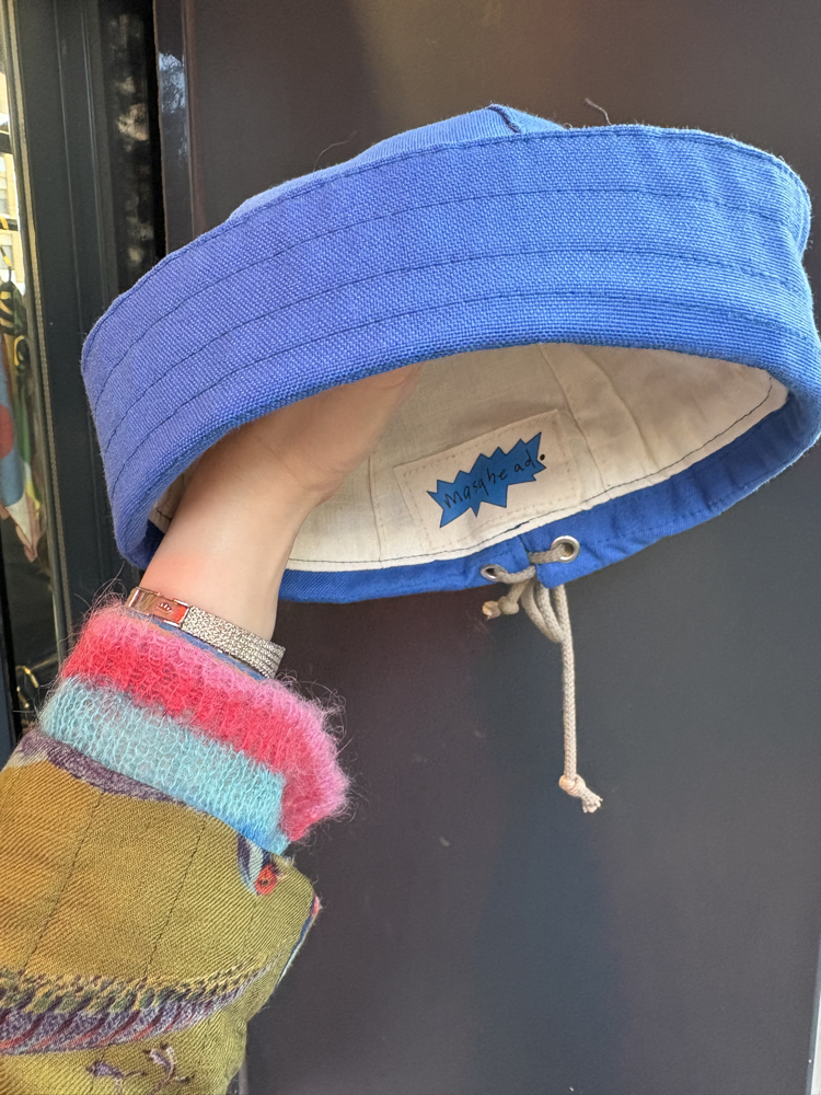 Blue Cotton Sailor Hat