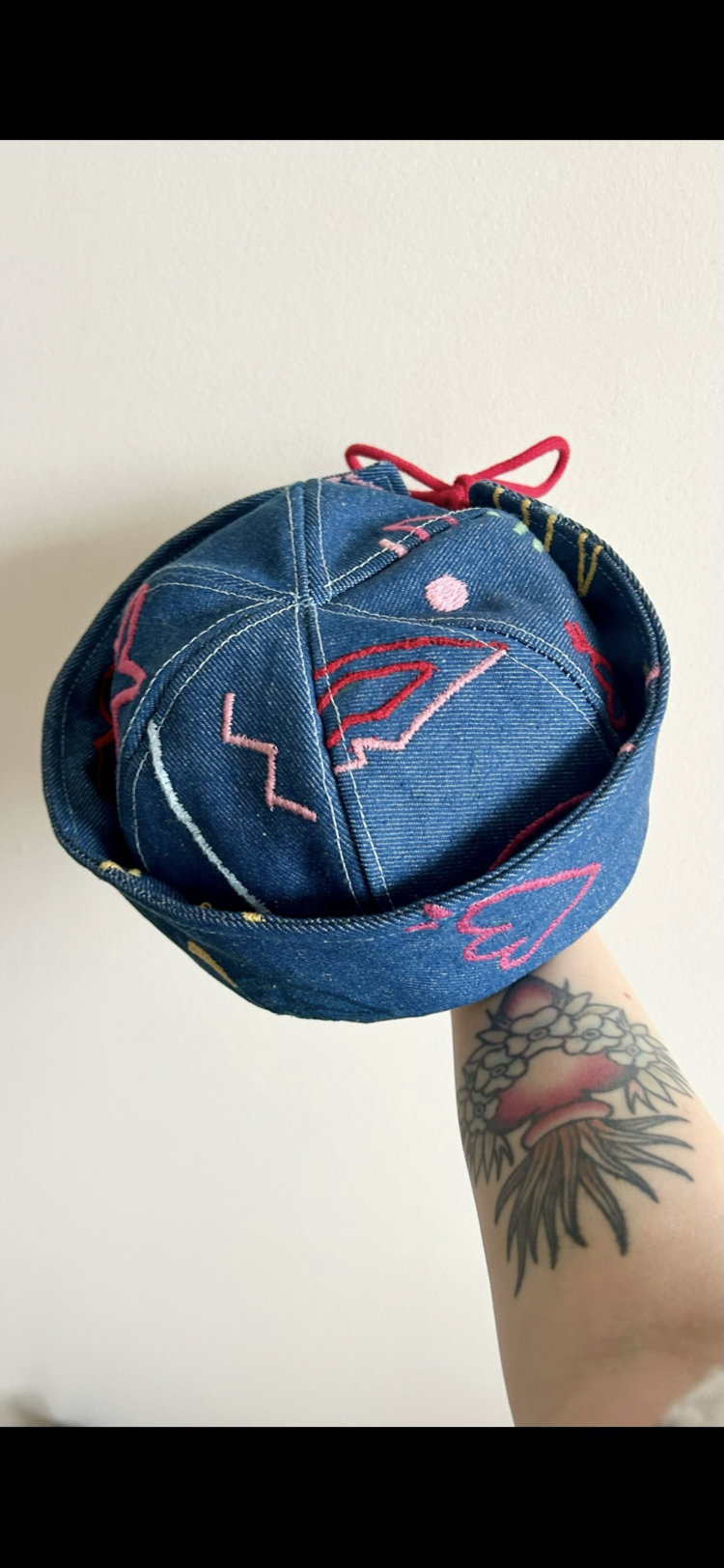 Nakışlı sailor hat