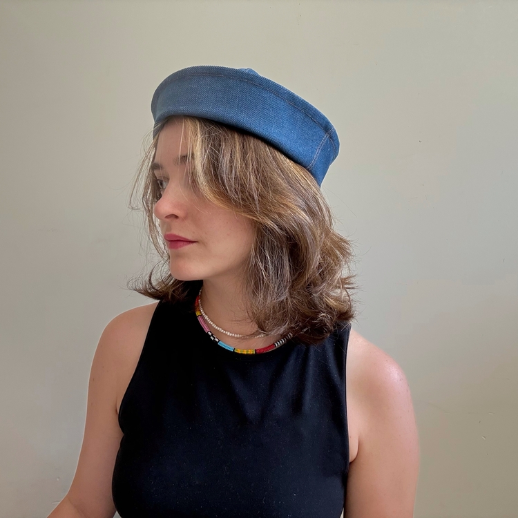 Denim Sailor hat