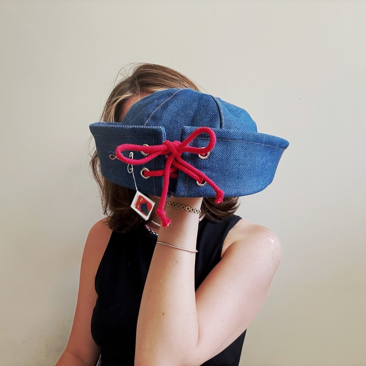 Denim Sailor hat
