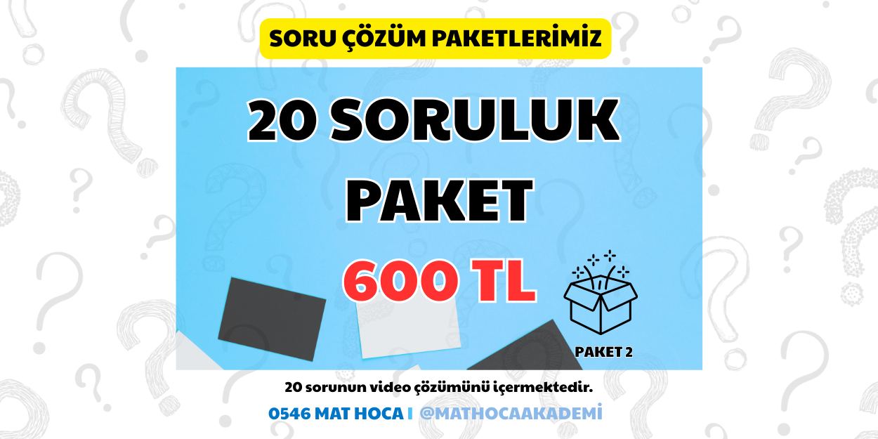 Soru Çözüm Paketi 2 (20 Soruluk Paket)