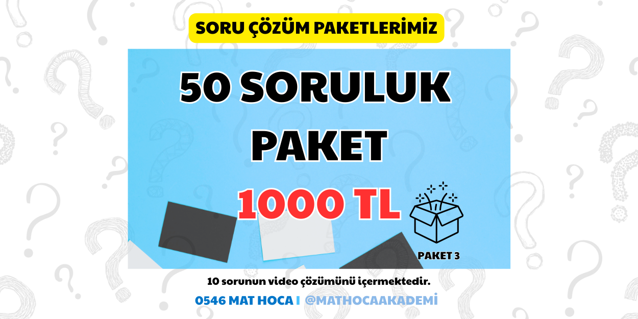 Soru Çözüm Paketi 3 (50 Soruluk Paket)