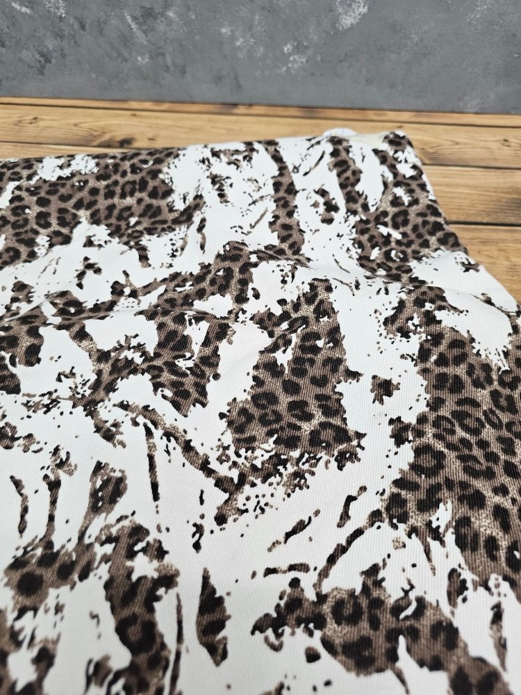 leopar dama desenli kot 
