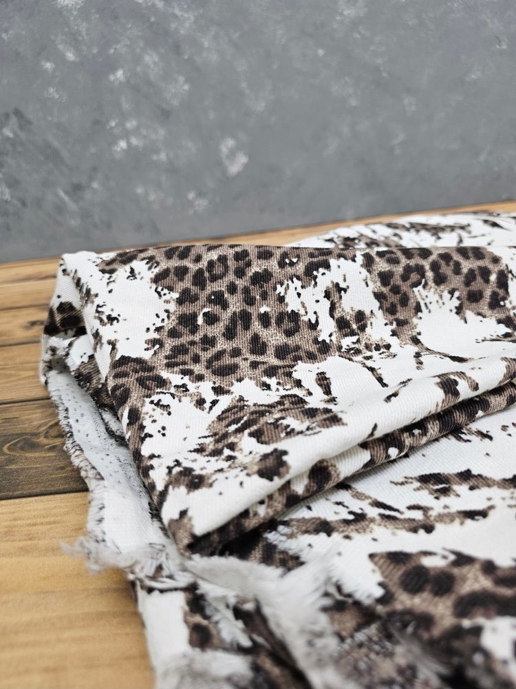 leopar dama desenli kot 