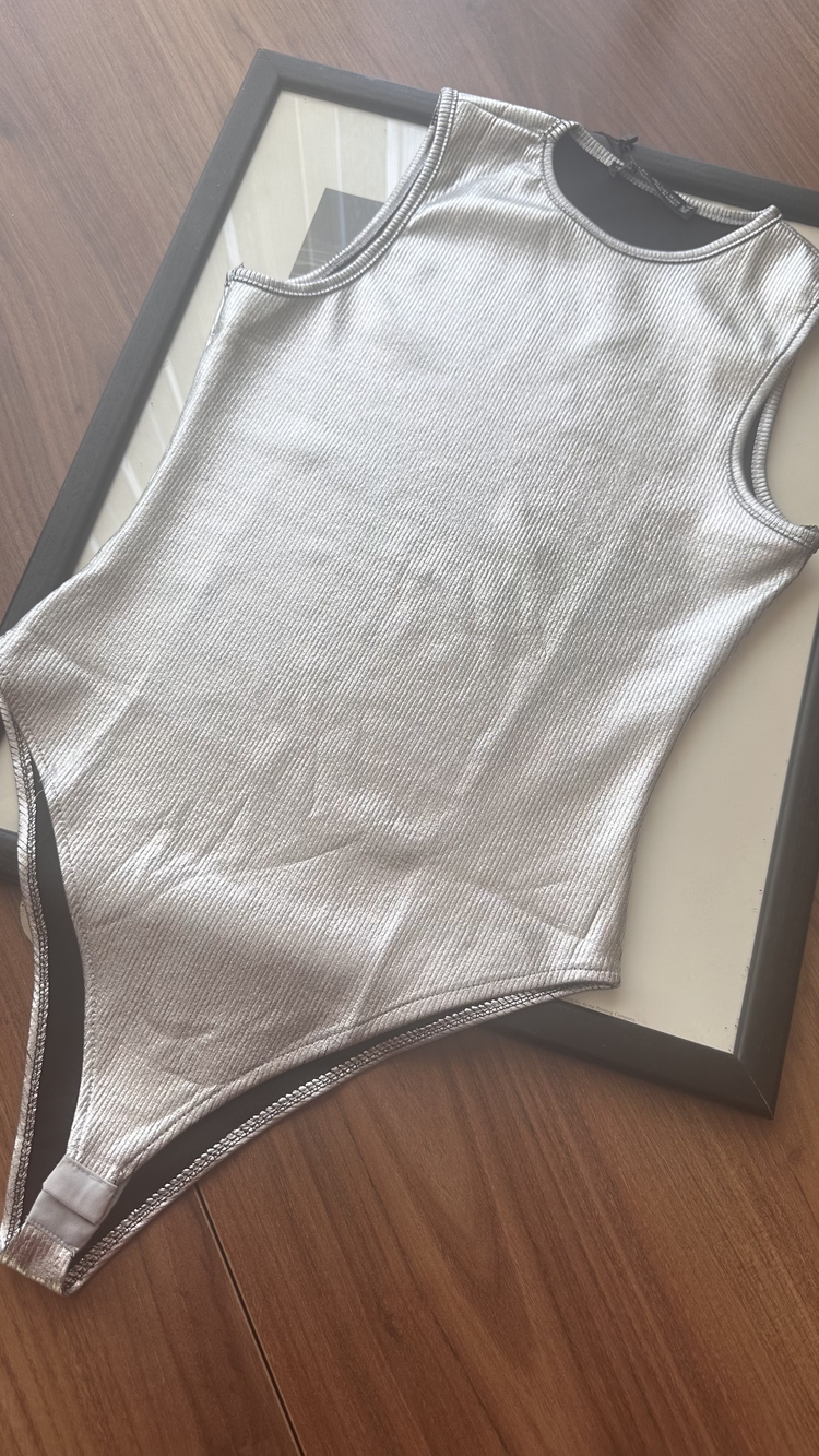 Gümüş Bodysuit