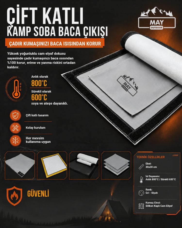 Çift Kat Baca Çıkışı Kumaş