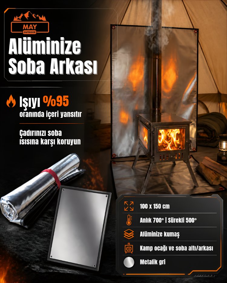Alüminize Soba Arkası Yanmaz Kumaş