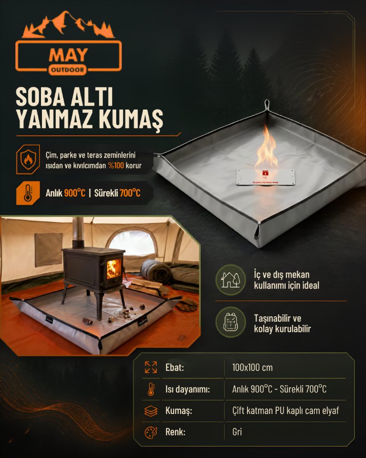 çift Katman Kenarları Yüksek Yanmaz Mat
