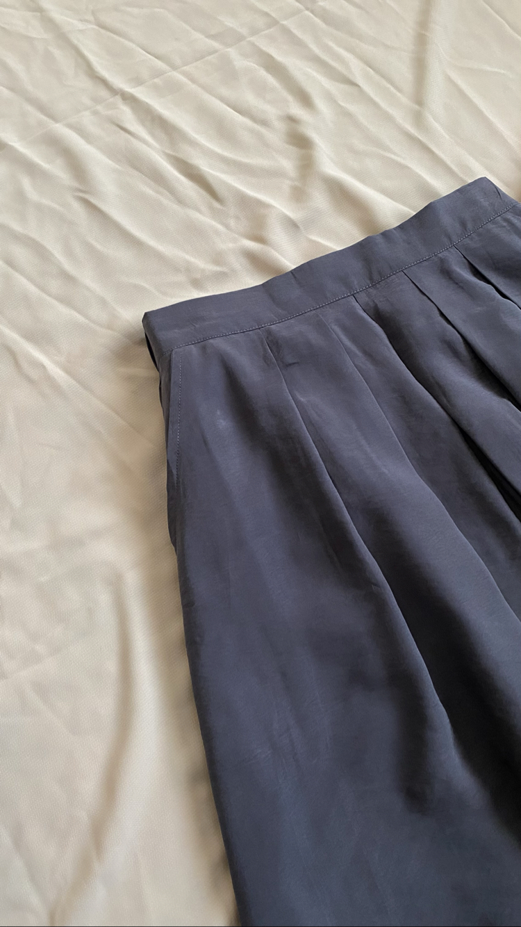 Cotton Lacivert Etek