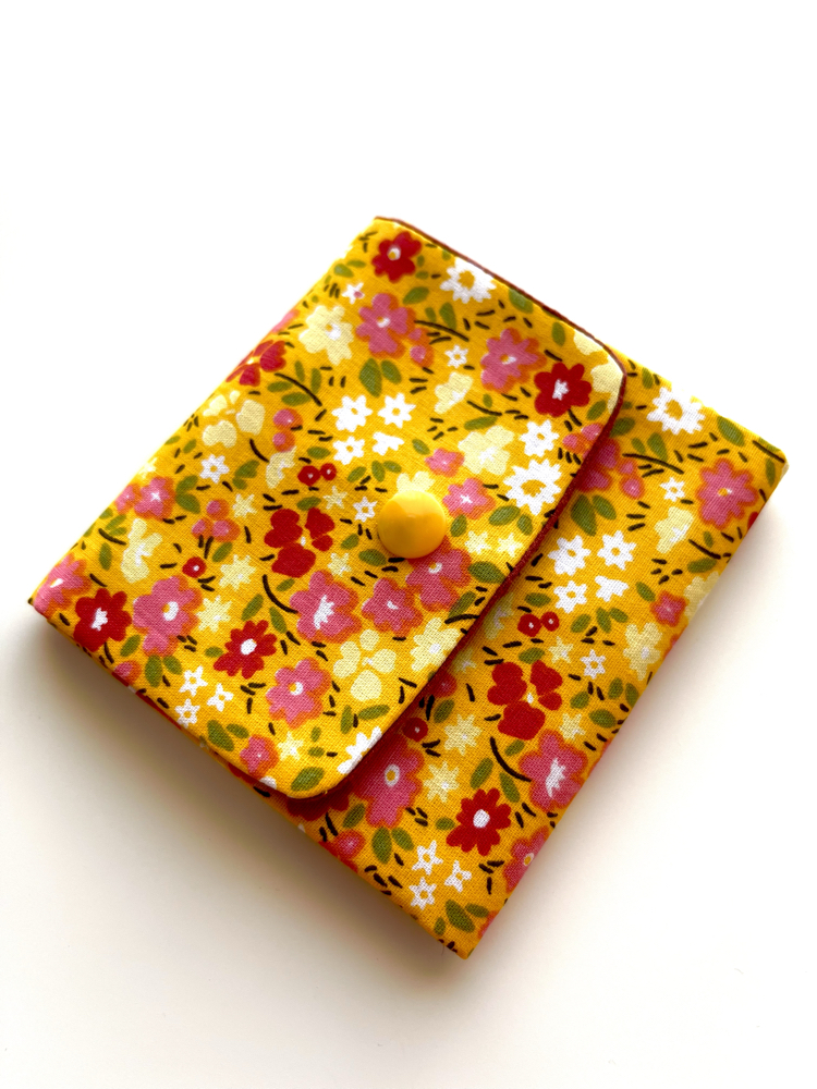 Körüklü mini cüzdan ( ilkbahar serisi Sarı)