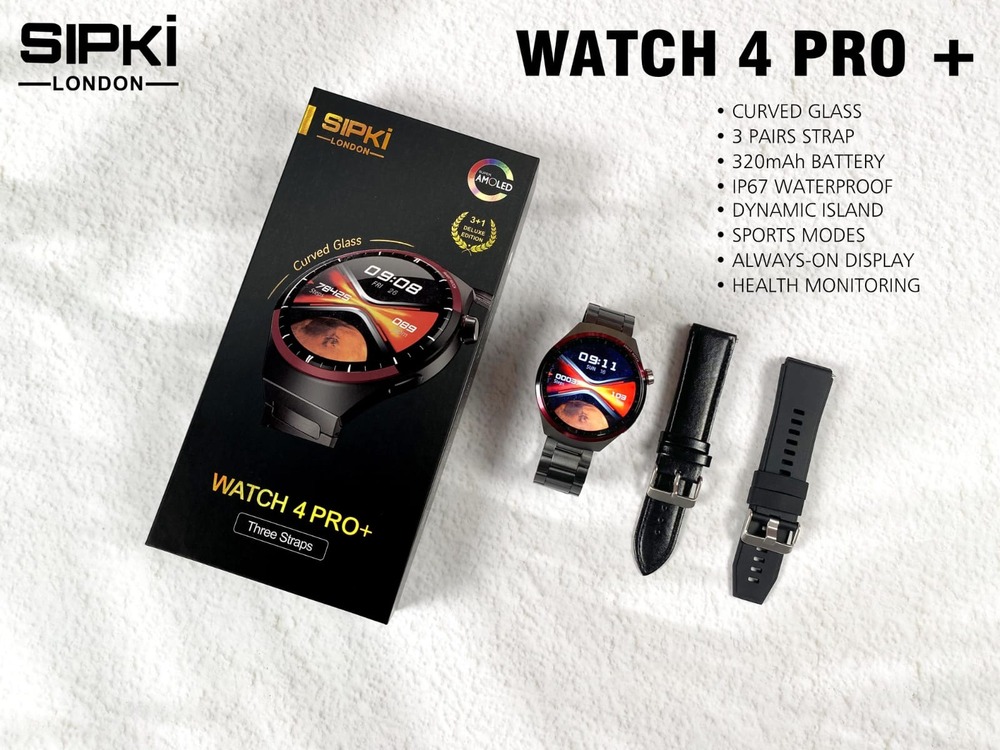 su geçirmez 3 kordonlu watch 4 pro +
