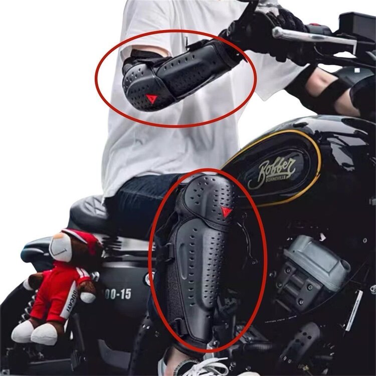 Dainese Knee V E1 Black Dizlik (kol)