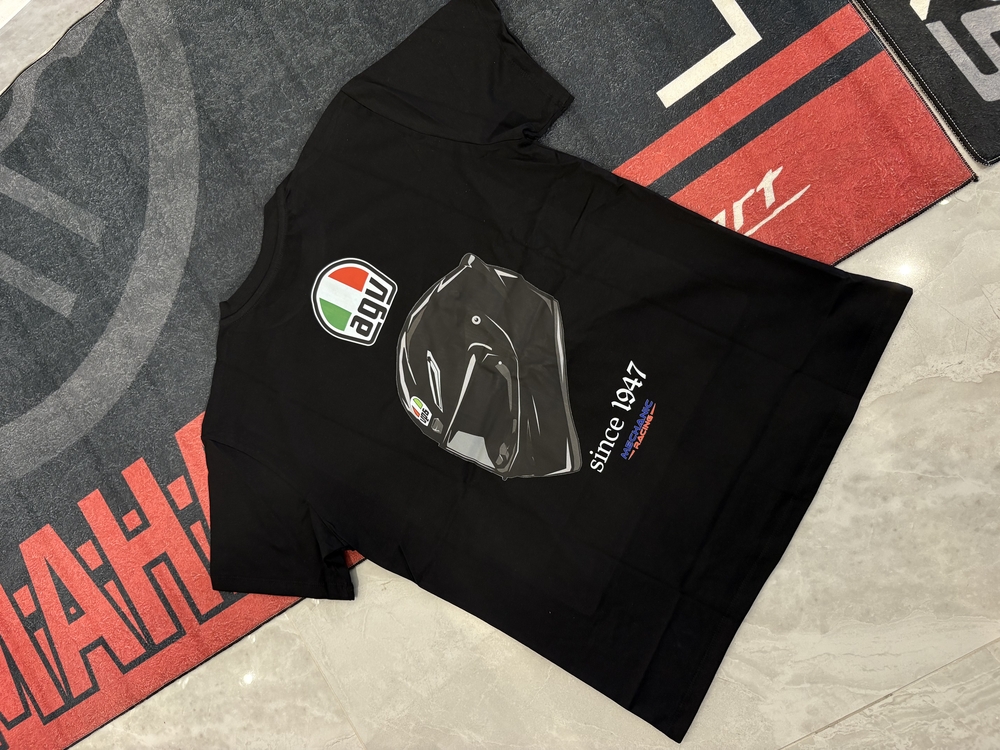 Premium Agv Baskılı Motorcu T-Shirt