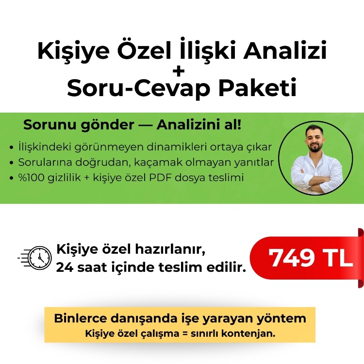 Kişiye Özel İlişki Analizi  +  Soru-Cevap Paketi