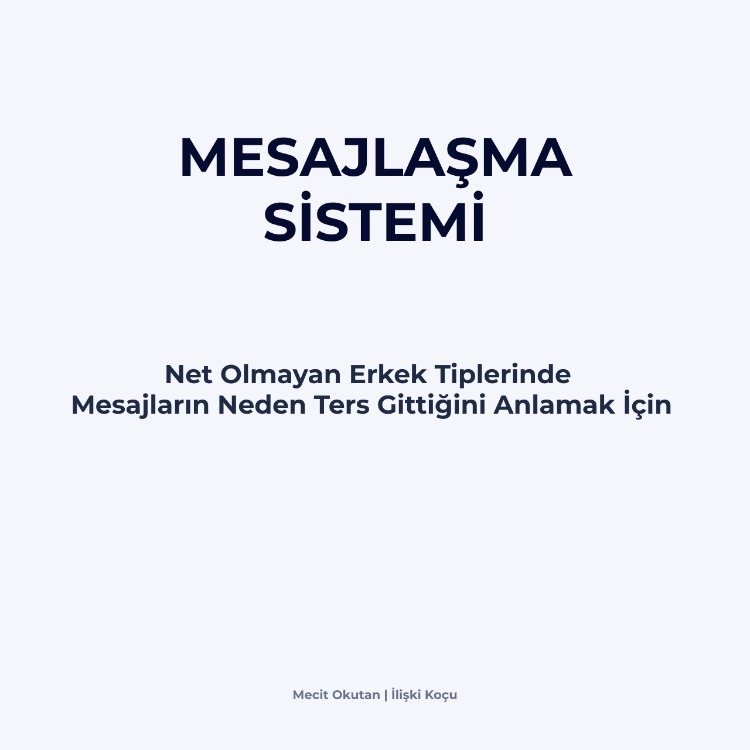 Net Olmayan Erkeklerde Mesajlaşma