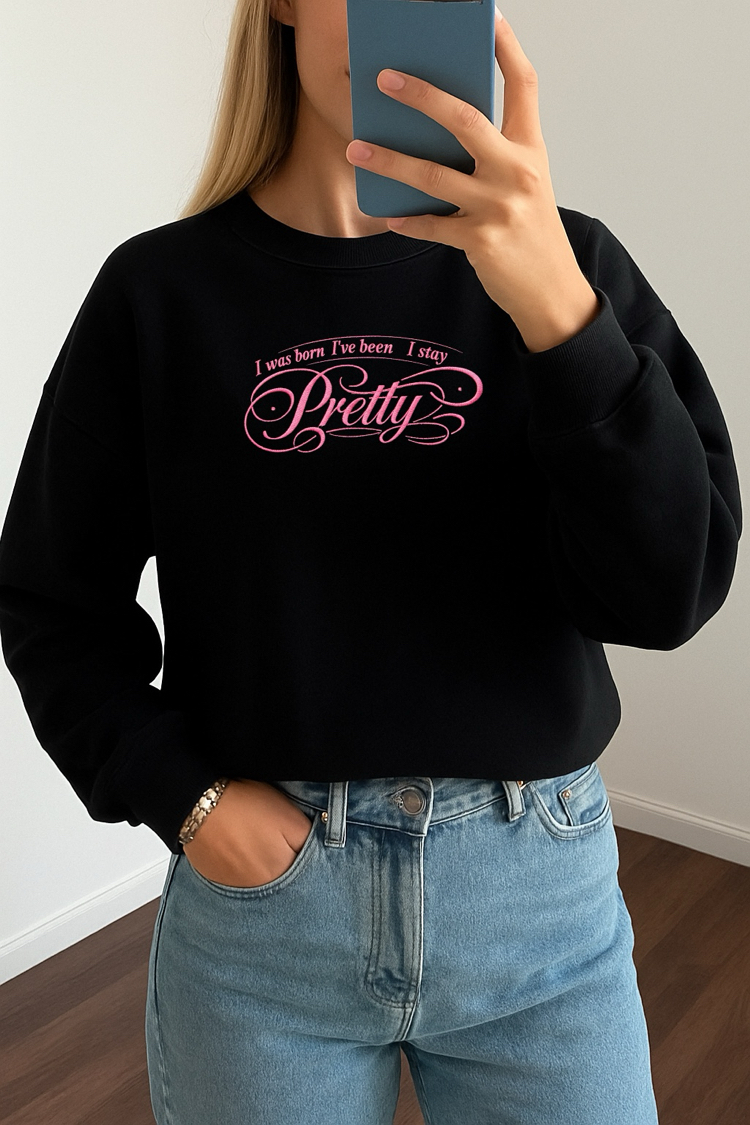 Hudson Pretty Nakışlı Sweatshirt