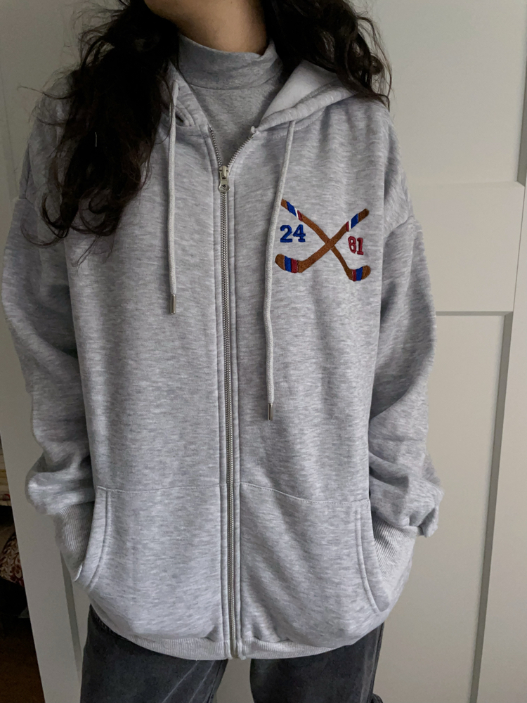 Heated Rivalry Fermuarlı Hoodie