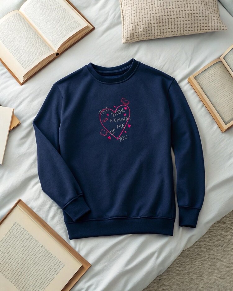 “This Book Reminds me of you” sweatshirt