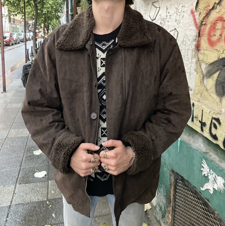Vintage deri ceket