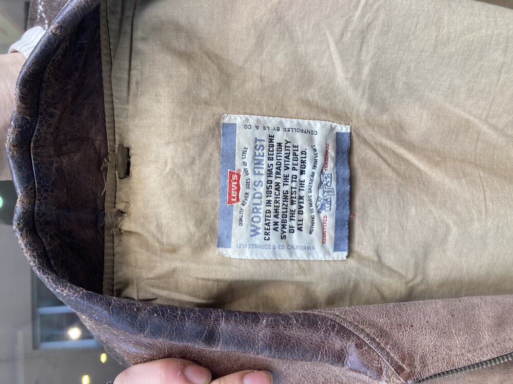 Levi’s vintage deri ceket