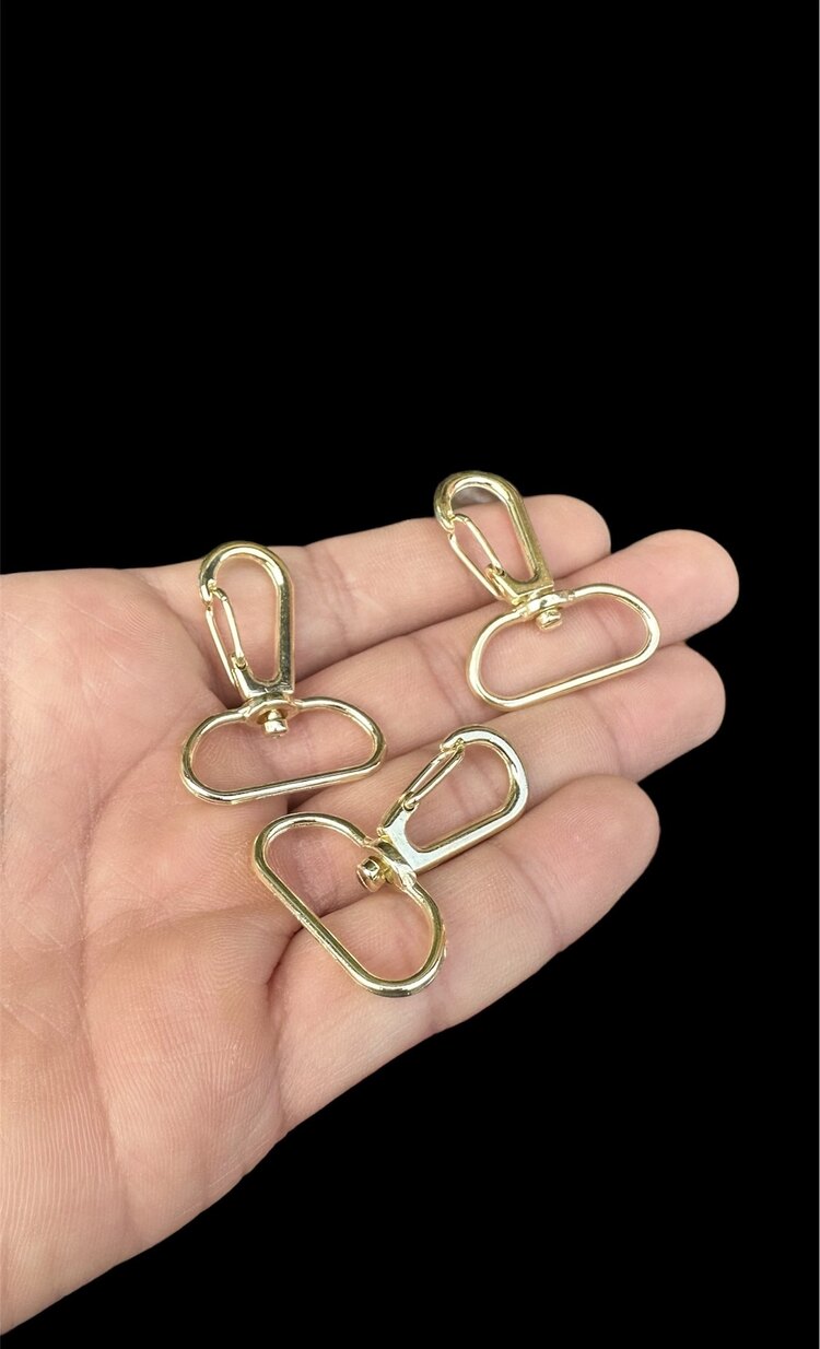 2,5 cm Telli Kanca 100 Adet (GOLD Renk)
