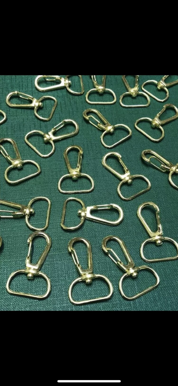 2 cm Telli Kanca 100 Adet (GOLD RENK)