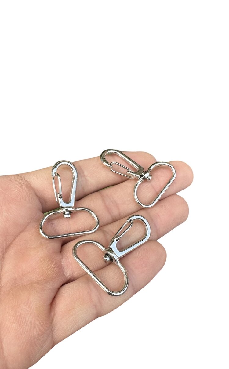 2,5 cm Telli Kanca 100 Adet (GÜMÜŞ Renk)