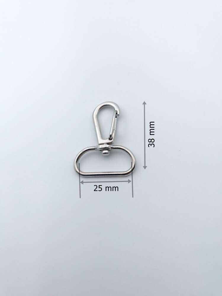 2,5 cm Telli Kanca 100 Adet (GÜMÜŞ Renk)
